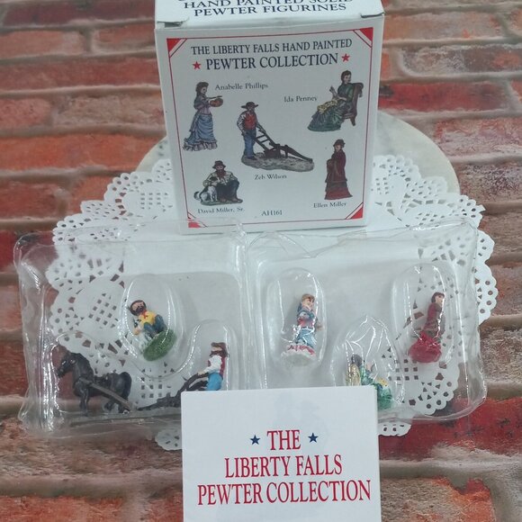 Liberty Falls Hand Painted Pewter Collection - Picture 1 of 6